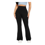 Calça Legging Flare Cós Super Alto Plus Size Modela 48 A 66