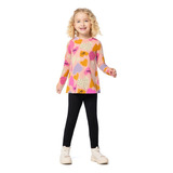 Calça Legging Infantil Menina Cotton Leve Tam 4 Ao 16 Malwee