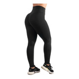 Calça Legging Suplex Feminina Fitness Preta Cos Alto Atacado