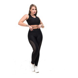 Calça Legguing E Top Sem Bojo Roupas Academia Moda Fitness