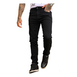 Calça Masculina Preta De Sarja Com Lycra Koenig