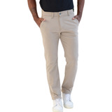 Calça Masculina Sarja Elastano Bolso Faca E Embutido C/lycra