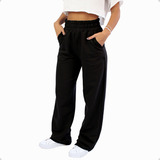 Calça Moletom Feminina Wide Leg Pantalona 