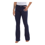 Calça Pantalona Feminina Sarja Várias Cores Boot Cut C Lycra