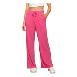 Calça Pantalona Malha Zipituka 930 Pink