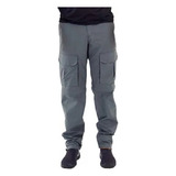Calça Pesca Vira Bermuda Mar Negro 50uv Cinza Masculina