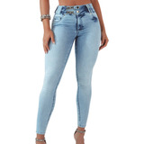 Calça Pitbull Jeans Empina Bumbum Bojo Skinny Lycra 70031