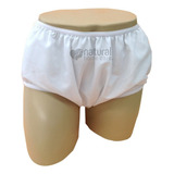 Calça Plastica Classic Luxo Fechada Contra Vazamento Branco