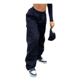 Calça Skatista Cargo Básica Bolso Lateral Boca Larga Unisex 