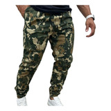 Calça Slim Jogger Esporte Camuflada