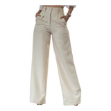 Calça Social Alfaiataria Wide Leg Pantalona