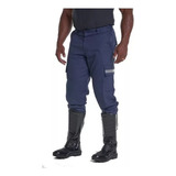 Calça Tática Bombeiro Civil C/refletivos Azul