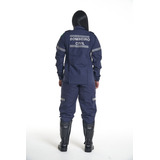 Calça Tática Bombeiro Civil Slim C/refletivos Azul
