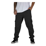 Calça Tática Cargo Masculina Larga Bolso Lateral Skatista