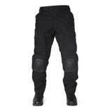 Calça Tatica Com Joelheira F3 Preta - Forhonor 