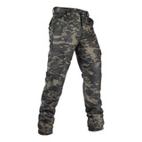 Calça Tática Masculina 6 Bolsos Camuflada Poly Plus Size
