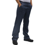 Calça Uniforme Elástico Total - Brim Pesado - Petróleo