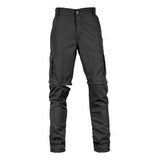 Calça Vira Bermuda Pesca Poly Rip Stop Preta Camuflada