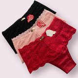 Calcinha De Cotton Modeladora Com Renda Kit C/3 Babilô