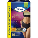 Calcinha Descartável Tena Pants Black Discreet