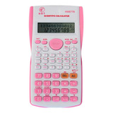 Calculadora Científica 240 Funções Rosa E Branco 82ms C/capa