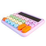 Calculadora Colorida Retro Grande De Mesa 12 Dígitos Candy