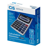 Calculadora De Mesa Cis C-214 12 Dígitos