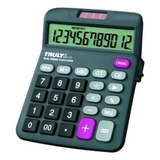 Calculadora De Mesa Trully 12dig.visor Incl.preta