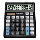 Calculadora De Mesa Truly 873-12 Dígitos