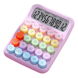 Calculadora Estilo Retrô Colorida Teclado Mecânico Escolar