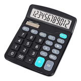 Calculadora Preta De Mesa 12 Dígitos