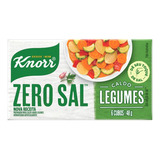 Caldo Em Tablete Legumes Zero Sal Knorr Caixa 48g 6 Unidades