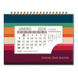 Calendário De Mesa Reciclar 2024 Fina Ideia