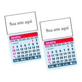 Calendário Personalizado Logo Foto Frase Imã Geladeira 96pc