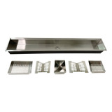 Calha Canal Organizador Escorredor Embutir Úmida Inox 120cm