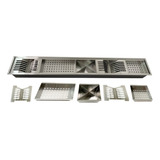 Calha Canal Organizador Escorredor Embutir Úmida Inox 120cm