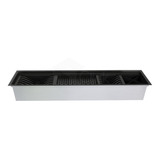 Calha Escorredor 90cm Inox 304 Preto/black 3 Módulos