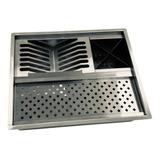 Calha Retangular Pia Gourmet Umida Em Inox De Embutir Casa