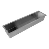Calha Seca Embutir Sobrepor Porta Temperos Aço Inox 304