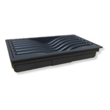 Calha Úmida P/ Embutir 17x30 Organizador Escorredor Pratos Cor Cinza/chumbo