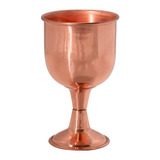 Cálice D Cobre Puro Artesanal 200ml Rose Gold Decoração Luxo