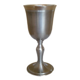 Cálice Taça Clássico Para Vinho Tinto Em Estanho 2 Peças