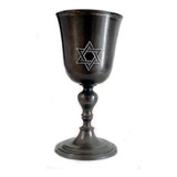 Cálice Viking Medieval Caneca Vinho Estrela De Davi Estanho