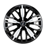 Calota Esportiva Aro 14 Triton Sport Preta Prata Jg. Com 4