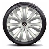 Calota Jogo 4 Peças Renault Clio 2011 Aro 14 - Grid136