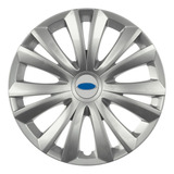 Calota Jogo Aro 14 Ford Fiesta Hatch Sedan 2002 2003 2004 2005 2006 2007 2008 2009 2010 2011 2012 - 4 Peças