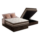 Cama Baú Casal: Colchão Molas Anjos Superlastic Classic+box