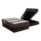 Cama Baú Casal: Colchão Ortopédico Ortobom Light+box Crc S