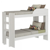 Cama Beliche/bicama Cimol Móveis Bia Solteiro Cor Branco Fabricado Em Mdf
