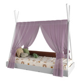 Cama Berço Cabana Infantil Montessori Castelo